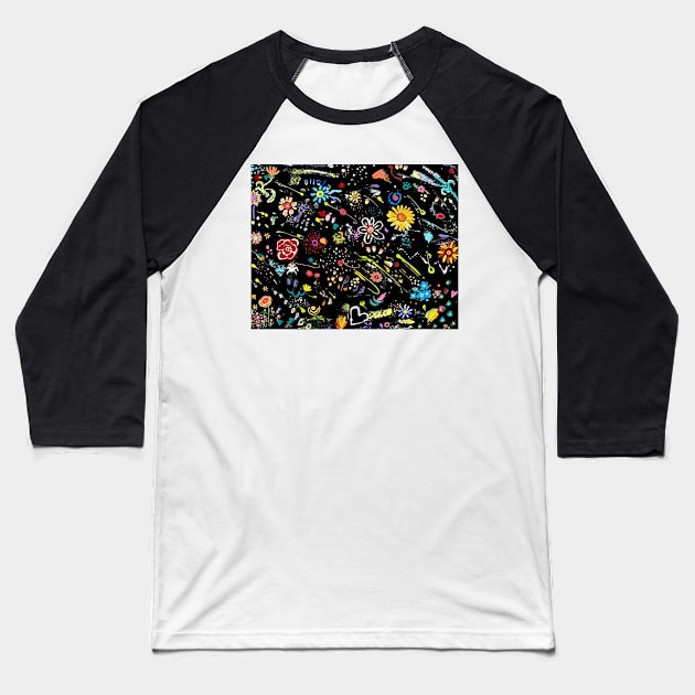 Crazy universe Baseball T-Shirt by MagaliModoux